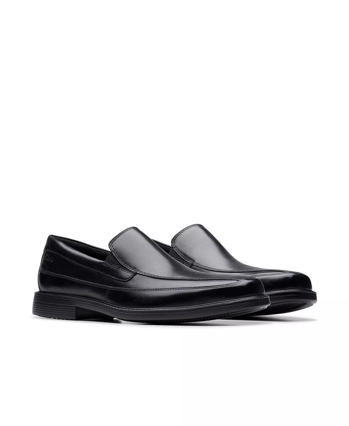 Clarks Men's Cosgrove Free Leather Dress Loafers   Black Leather Size 10