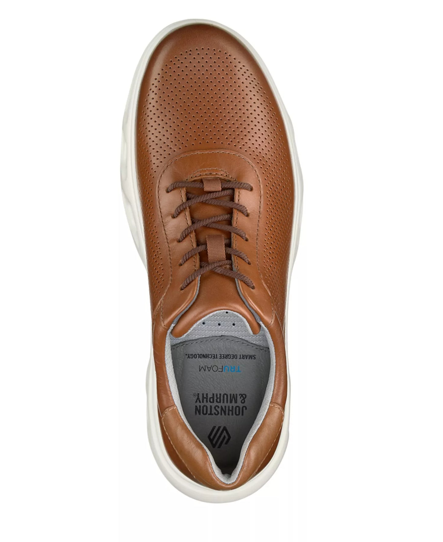 Johnston & Murphy Men's Reactivate U-Throat Sneakers  Tan Full Grain Size 9.5