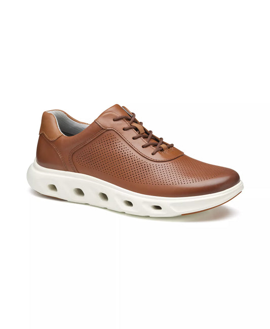 Johnston & Murphy Men's Reactivate U-Throat Sneakers  Tan Full Grain Size 9.5