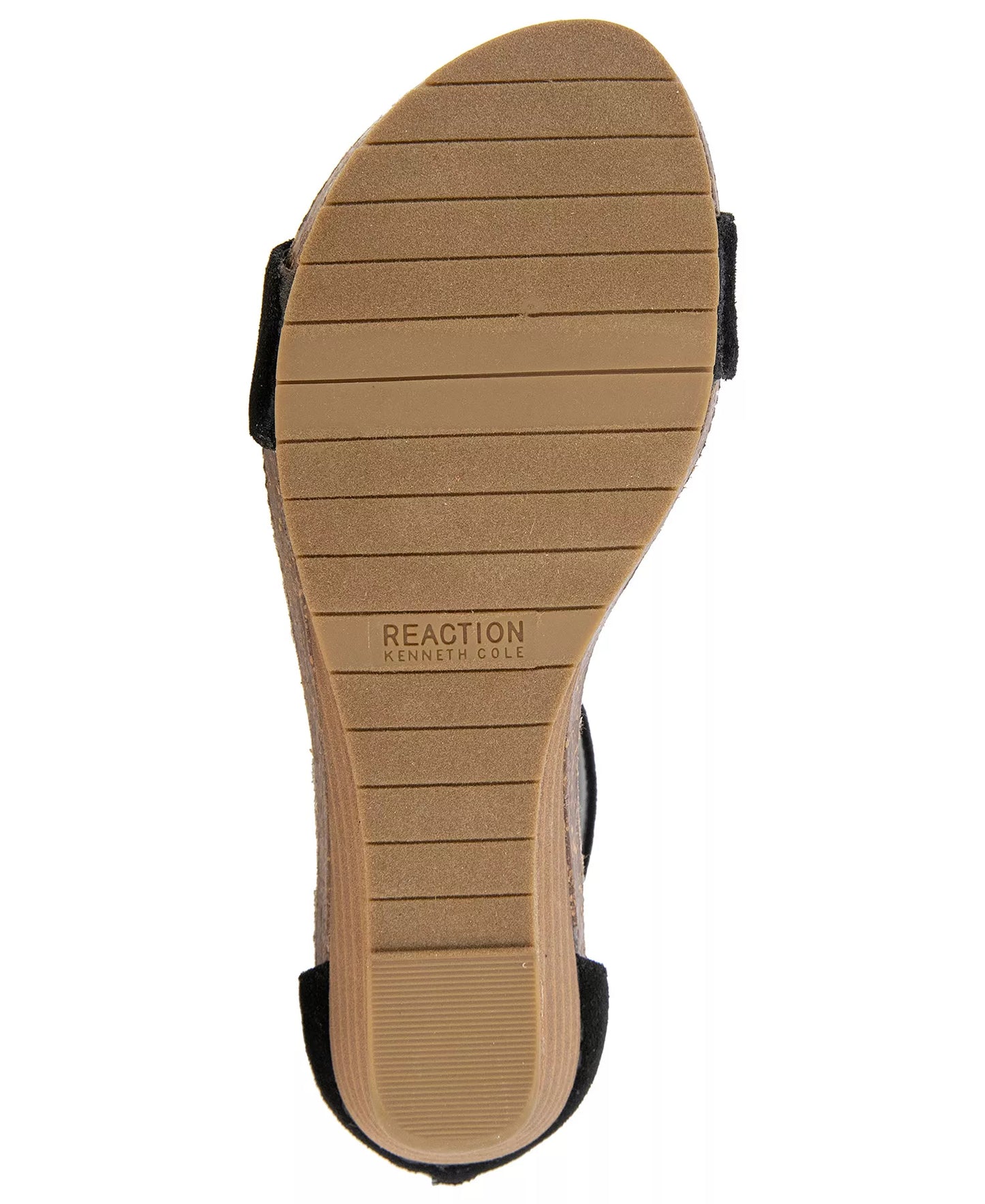 Kenneth Cole Reaction Women's Glytoni Almond Toe Wedge Sandals  Black Size 8.5