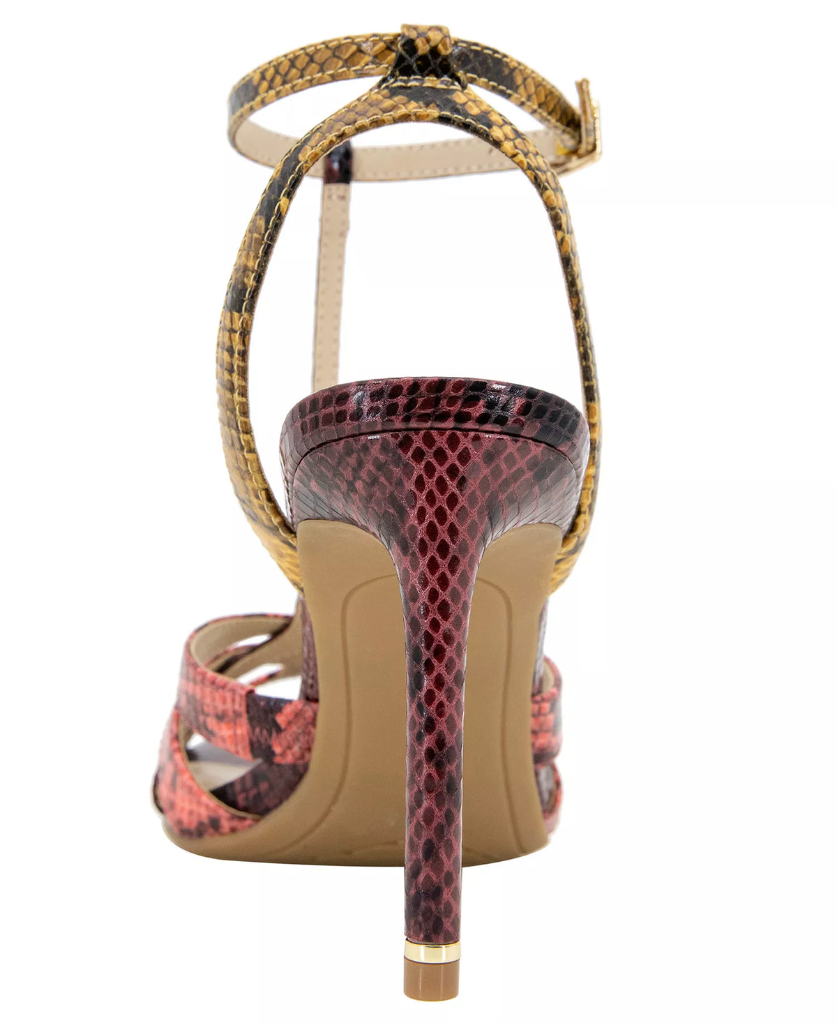 Kenneth Cole New York Women's Liona T-Strap Dress Sandals  Multi Postal Snake Size 8