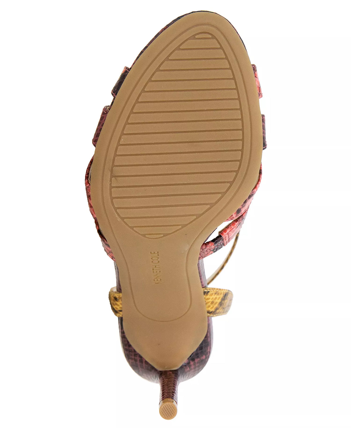 Kenneth Cole New York Women's Liona T-Strap Dress Sandals  Multi Postal Snake Size 8