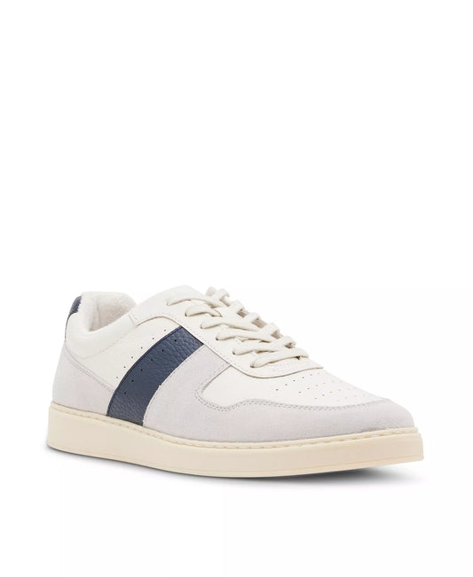Steve Madden Men's Earnest Fashion Sneaker  White/Blue Size 9