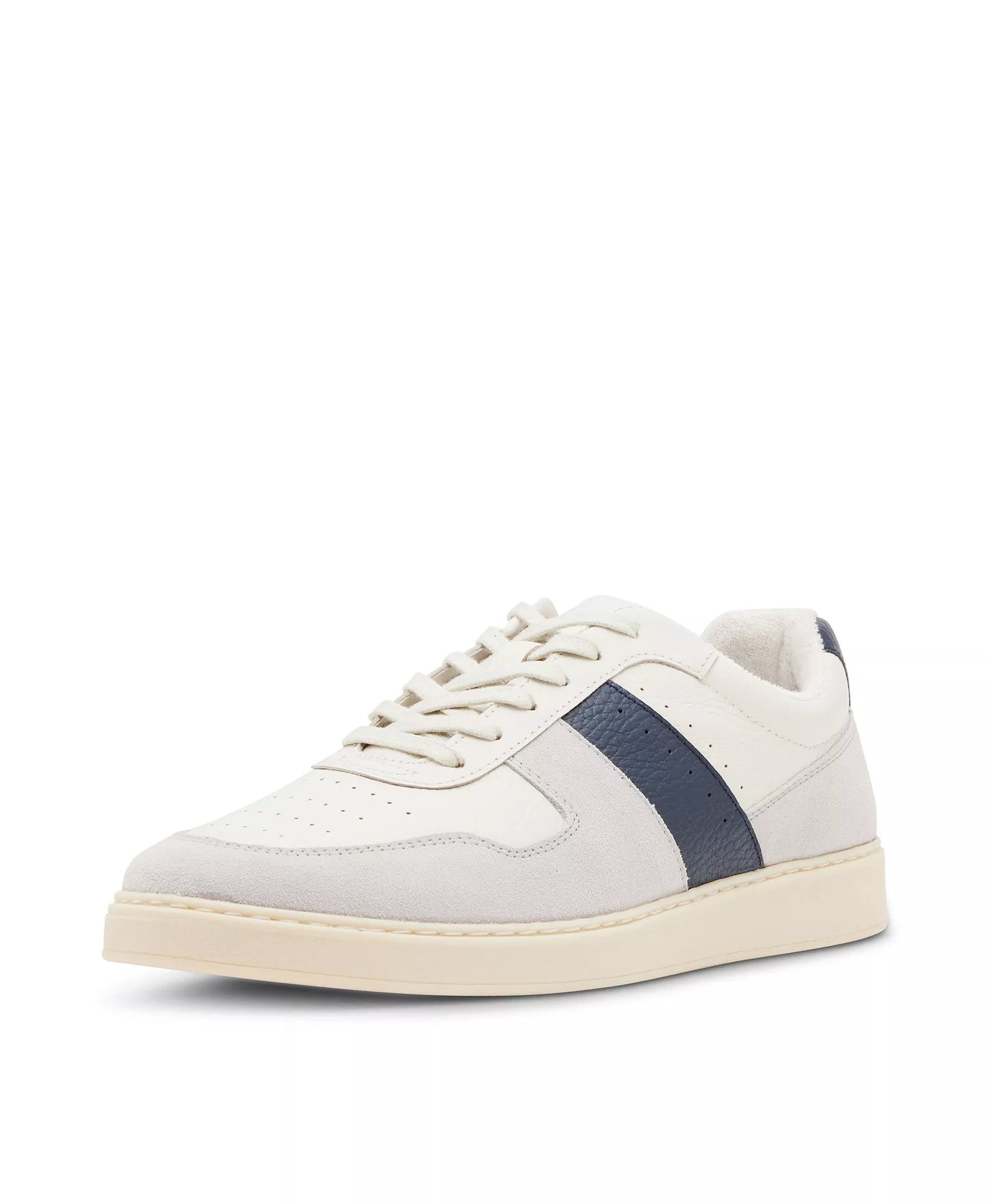 Steve Madden Men's Earnest Fashion Sneaker  White/Blue Size 9