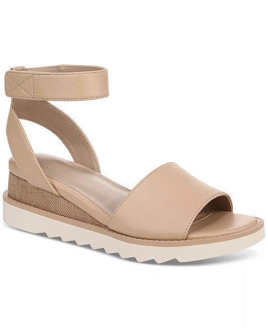 Giani Bernini Women's Constancia Ankle Strap Wedge Sandals  Candied Ginger Size 8.5