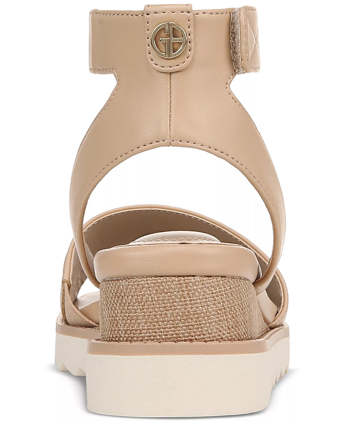 Giani Bernini Women's Constancia Ankle Strap Wedge Sandals  Candied Ginger Size 8.5