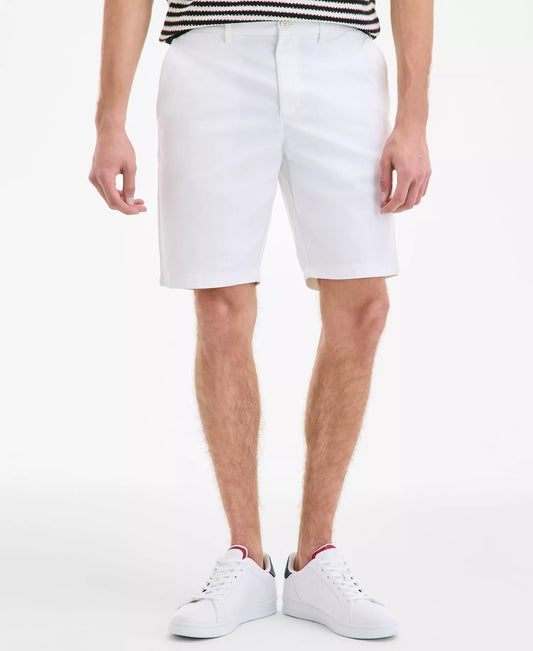 Tommy Hilfiger Men's Brooklyn 1985 9" Shorts   Optic White Size 30