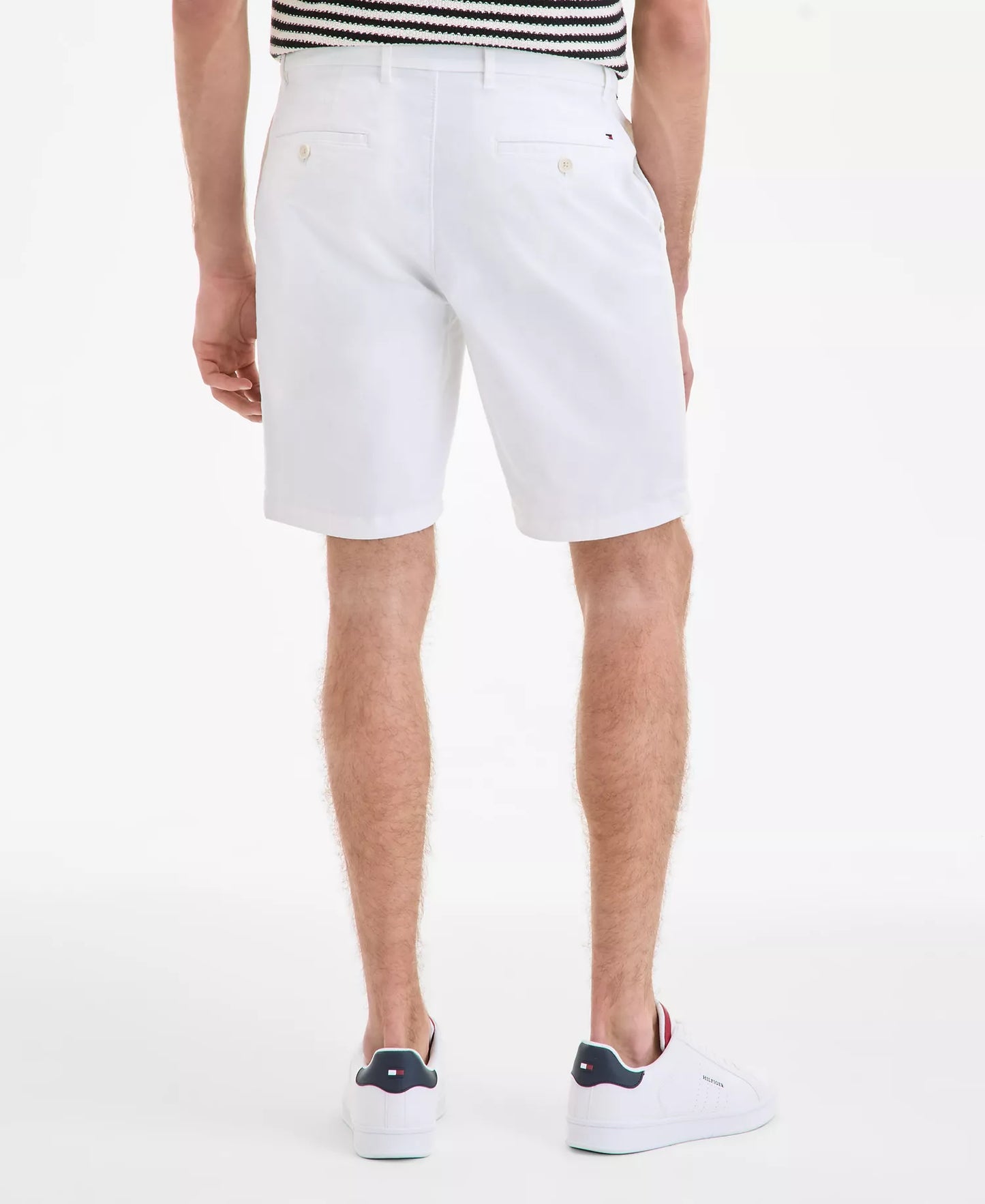 Tommy Hilfiger Men's Brooklyn 1985 9" Shorts   Optic White Size 30