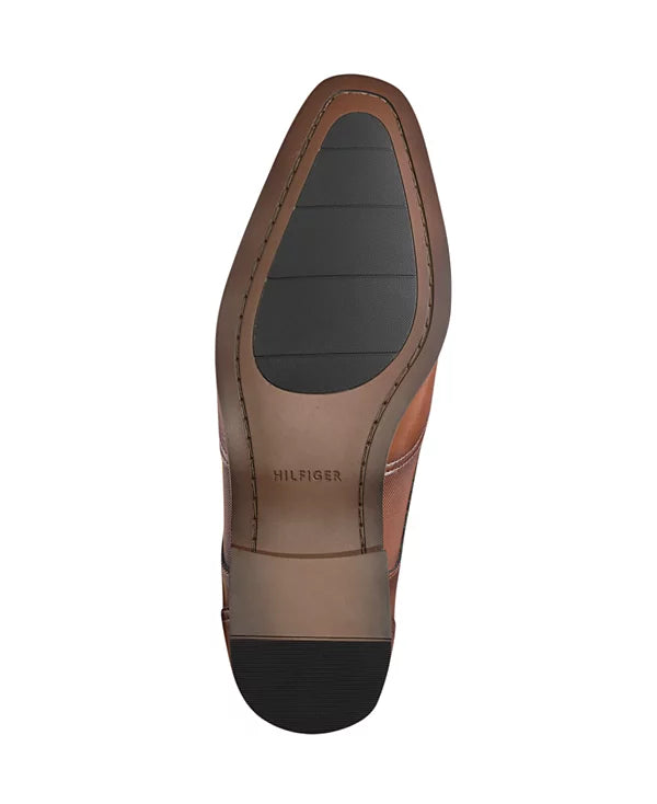 Tommy Hilfiger Men's Sagent Wingtip Dress Oxfords  Medium Brown Size 11