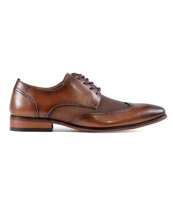 Tommy Hilfiger Men's Sagent Wingtip Dress Oxfords  Medium Brown Size 11