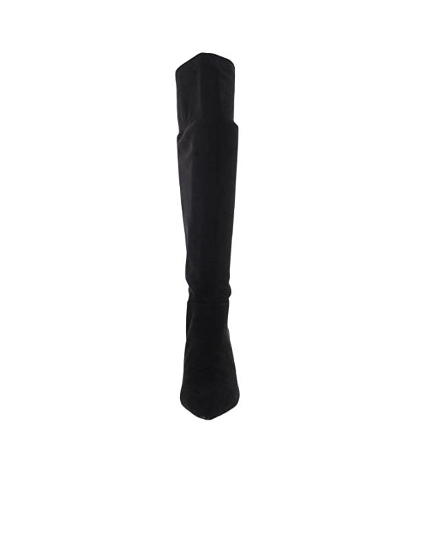 BCBGeneration Womens Marlo Padded Insole Pointed Toe Knee-High Boots  Color Black Micro Suede Size 6.5M
