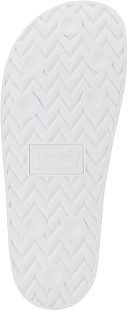 Levi's Men's Batwing-Logo Slides  White Size 9
