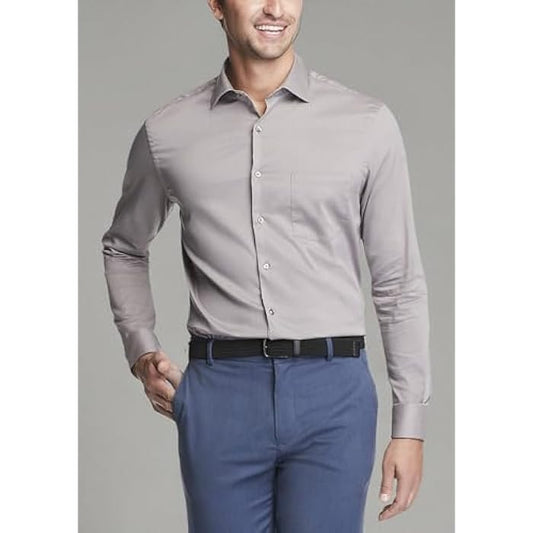 Van Heusen Men's Big&Tall Classic-Fit Dress Shirt  Steel 19 37/38