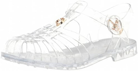 GUESS Women's Jellie Round Toe Fisherman Sandals  Color Clear Size 7M