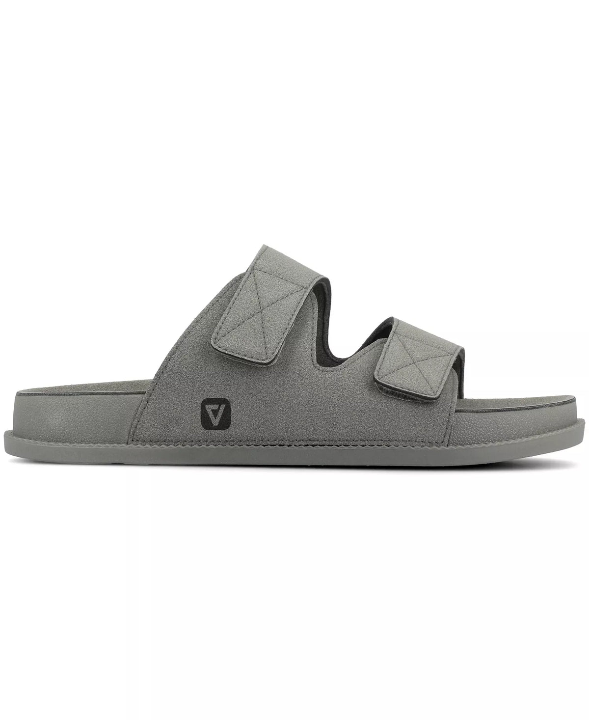 Vance Co. Men's Orlando Comfort Adjustable Strap Sandals  Gray Size 8
