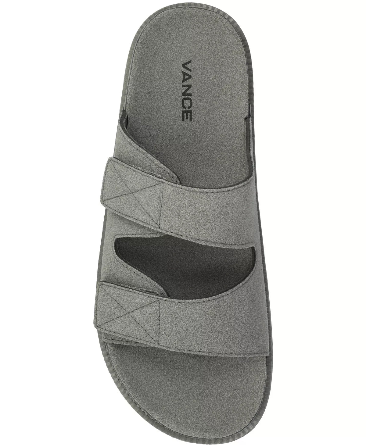 Vance Co. Men's Orlando Comfort Adjustable Strap Sandals  Gray Size 8
