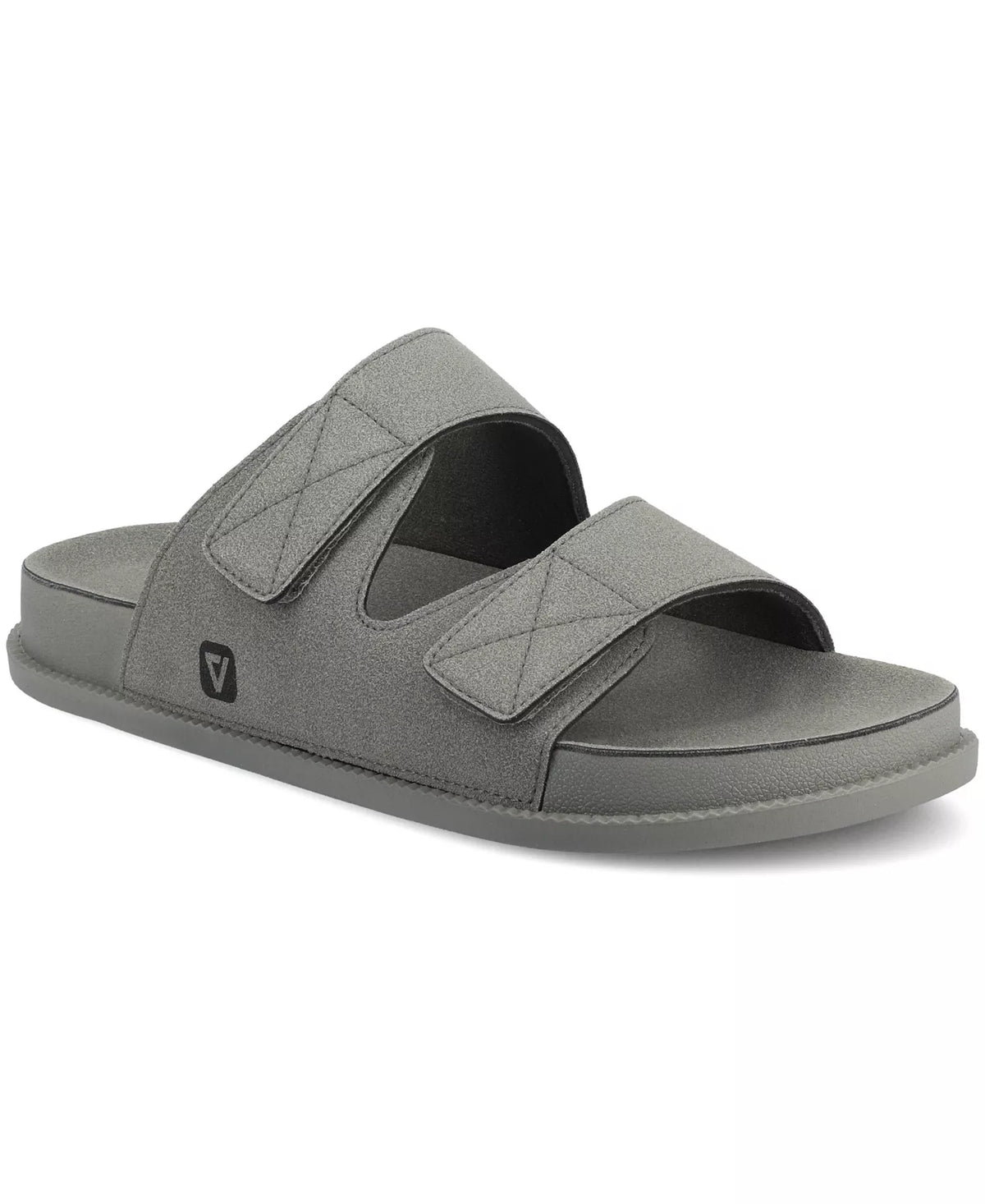 Vance Co. Men's Orlando Comfort Adjustable Strap Sandals  Gray Size 8