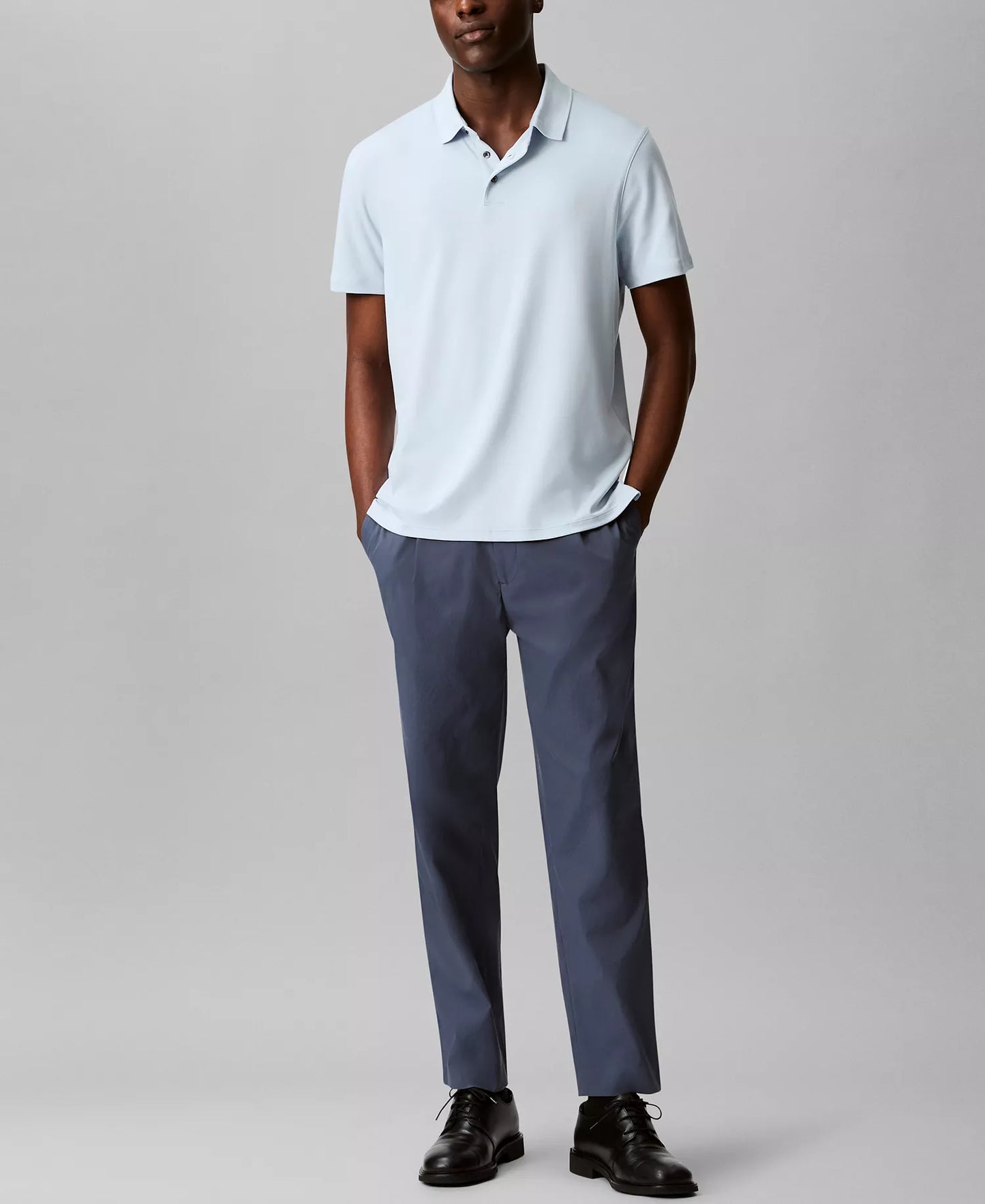 Calvin Klein Men's Short Sleeve Supima Cotton Polo Shirt  Plein Air Size XL