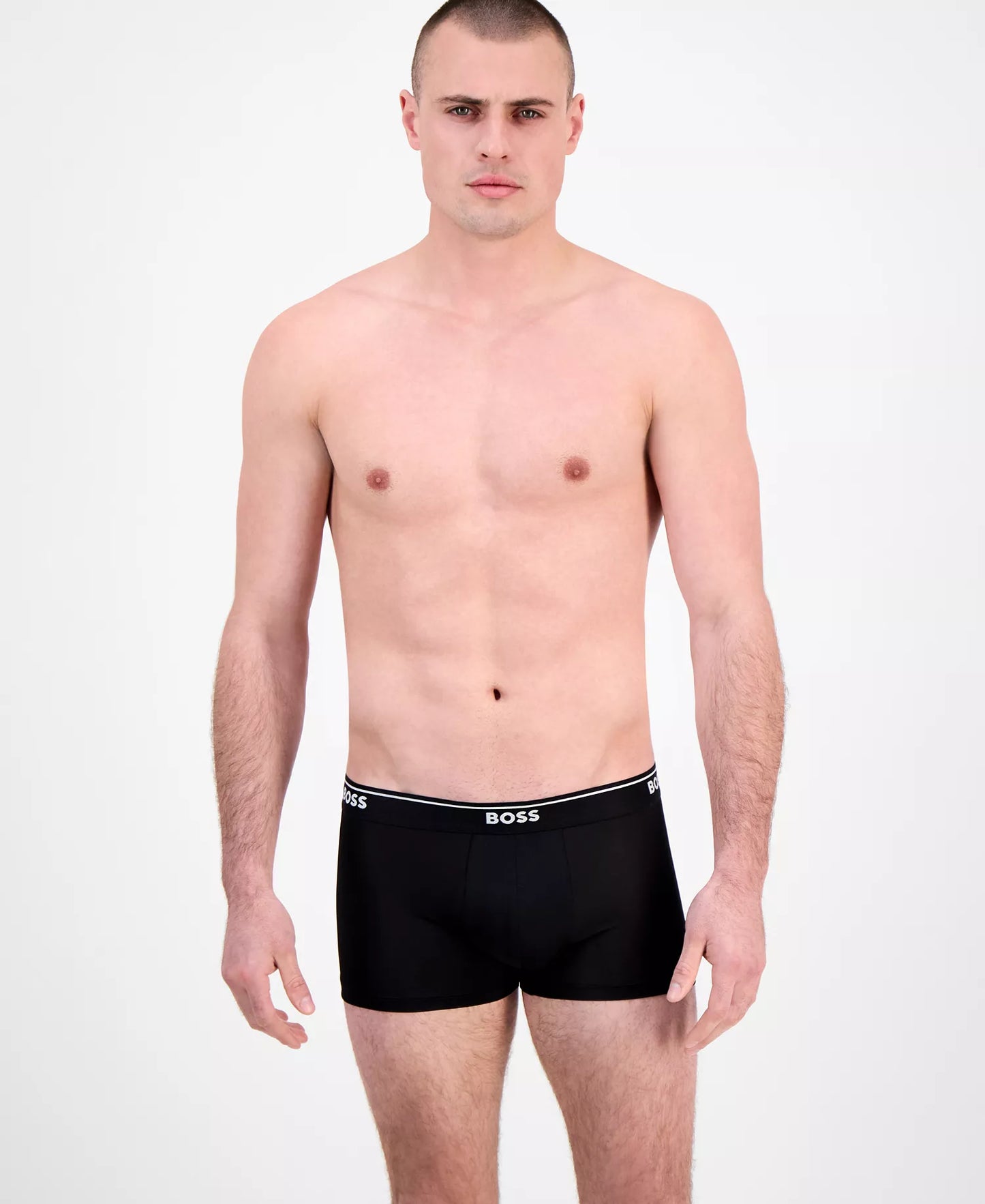 BOSS by Hugo Boss Men's 2-Pk. Logo Waistband Trunks  Black Size L