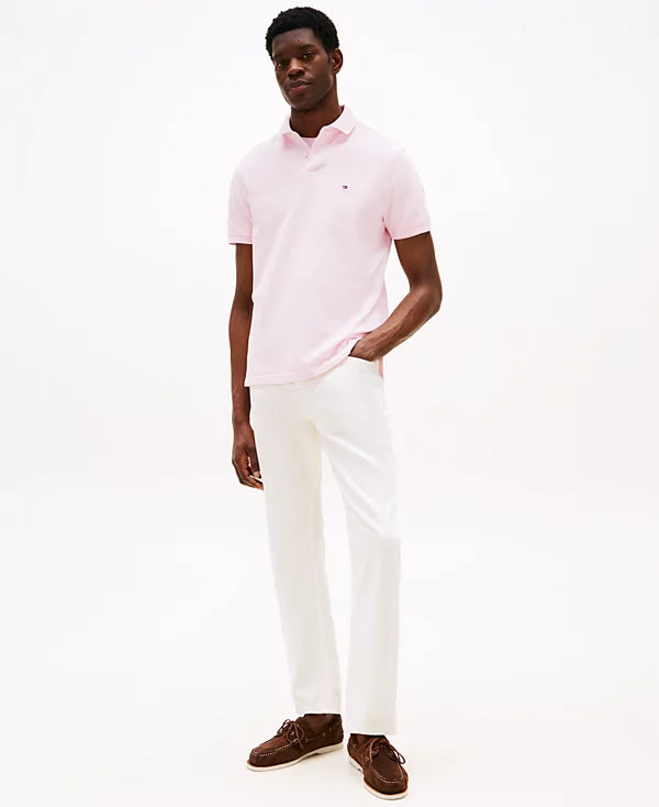 Tommy Hilfiger Men's Cotton Classic Fit 1985 Polo  Light Pink Size XL