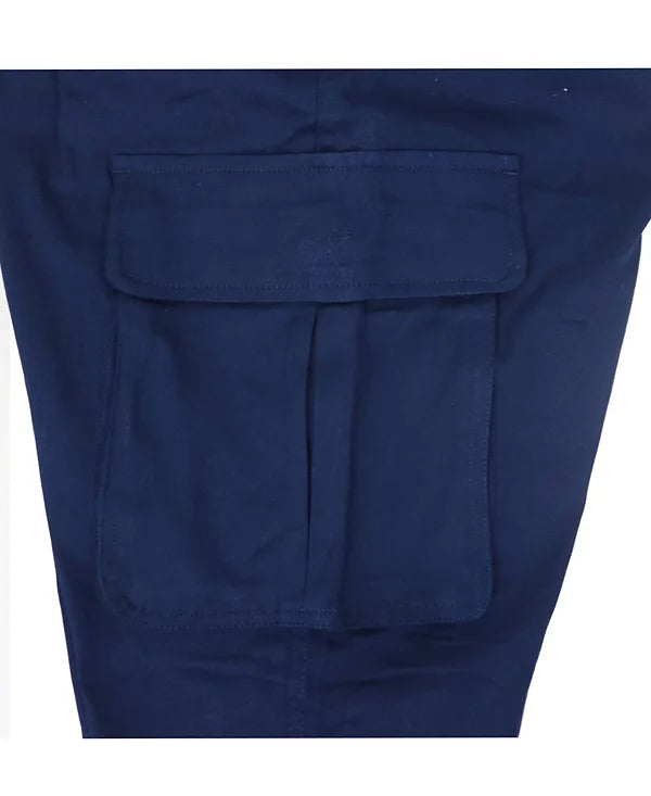 Blu Rock Men's Flex Stretch Cotton Cargo Pants  Navy Size 34