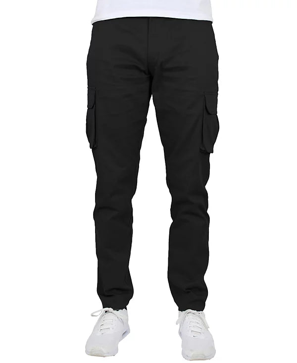 Blu Rock Men's Flex Stretch Cargo Pants  Black Size 38