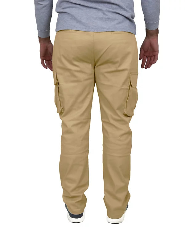 Blu Rock Men's Flex Stretch Cargo Pants  Khaki Size 36