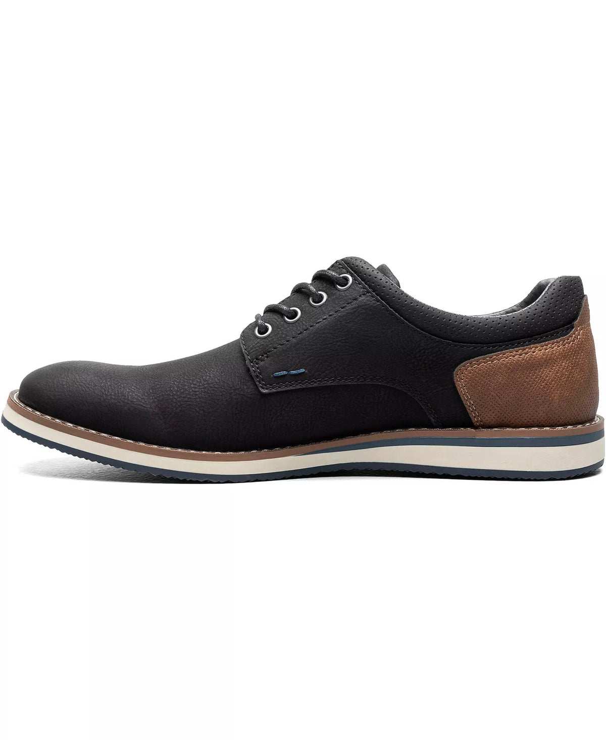 Nunn Bush Men's Hyde II Plain Toe Oxfords  Black Size 12W