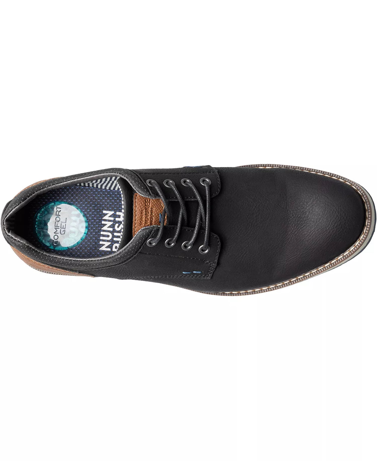 Nunn Bush Men's Hyde II Plain Toe Oxfords  Black Size 12W