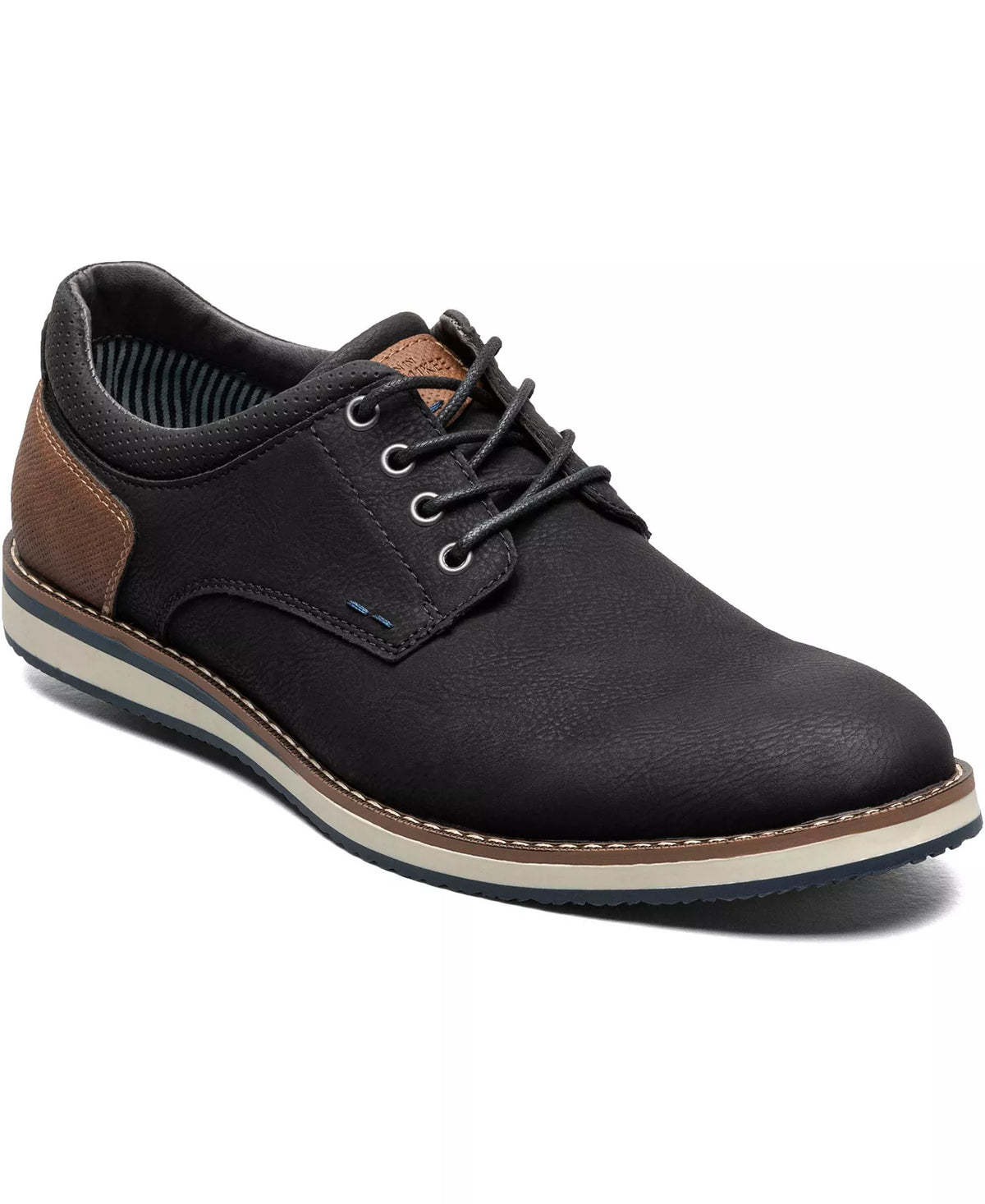 Nunn Bush Men's Hyde II Plain Toe Oxfords  Black Size 12W