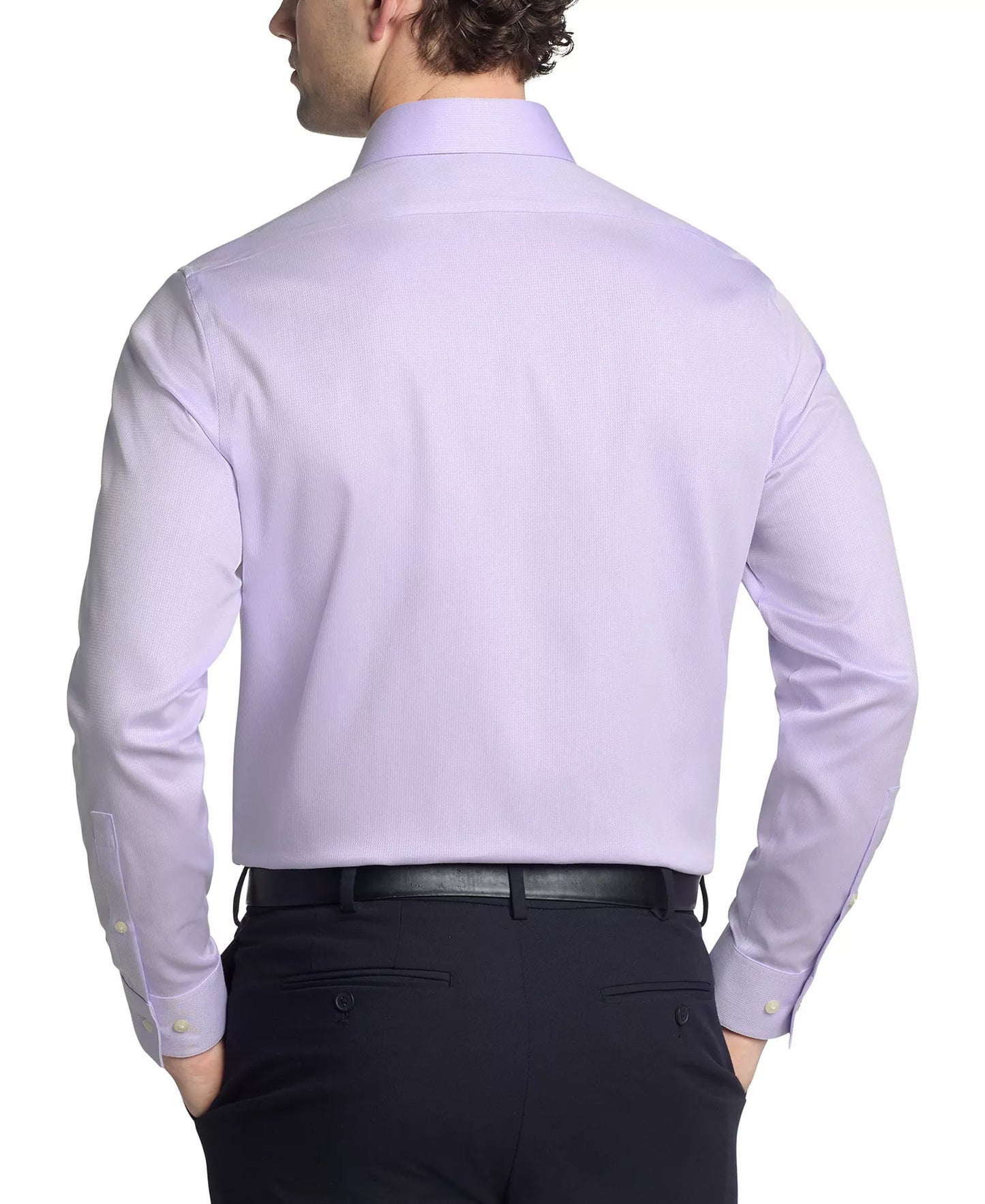 Calvin Klein STEEL+ Men's Slim-Fit Stretch Dress Shirt  Lilac 15.5 34/35
