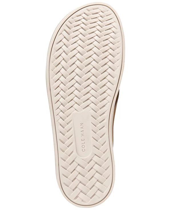 Cole Haan Men's Nantucket Cross Strap Slide Sandal  Toffee Nubuck Size 9