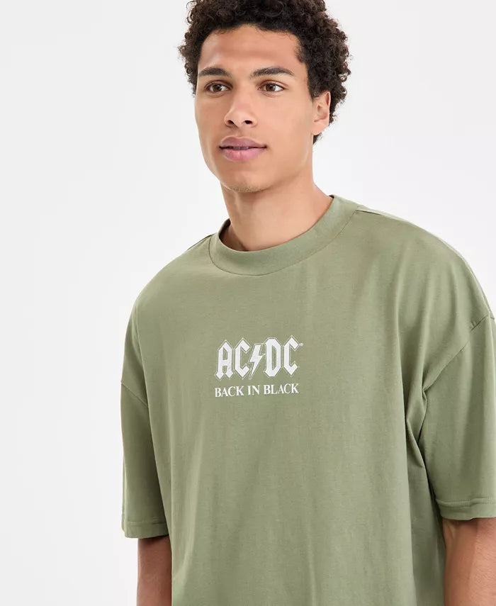 Tai Apparel Men's AC/DC Logo Graphic T-Shirt  Green Size 2XL