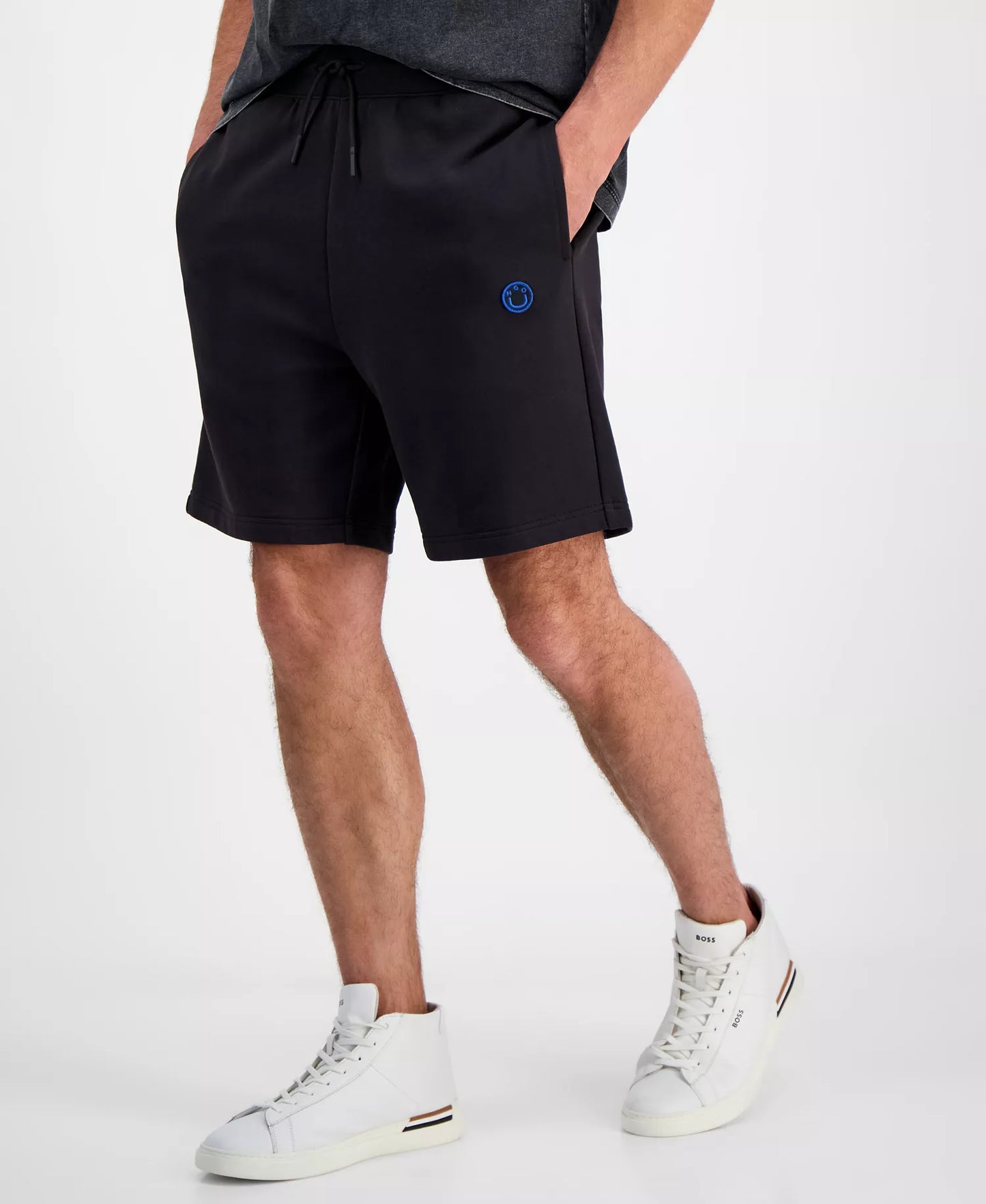 Hugo Boss Men's Nylsho Drawstring Shorts  Black Size 2XL