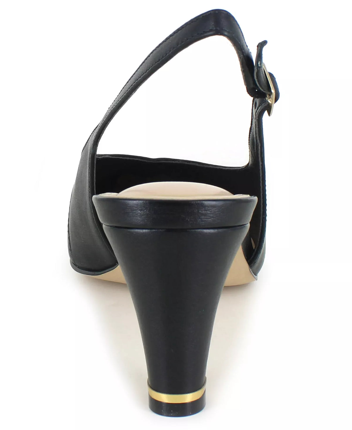 Kenneth Cole New York Women's Meilani Square Toe Slingback Pumps  Black Size 7.5
