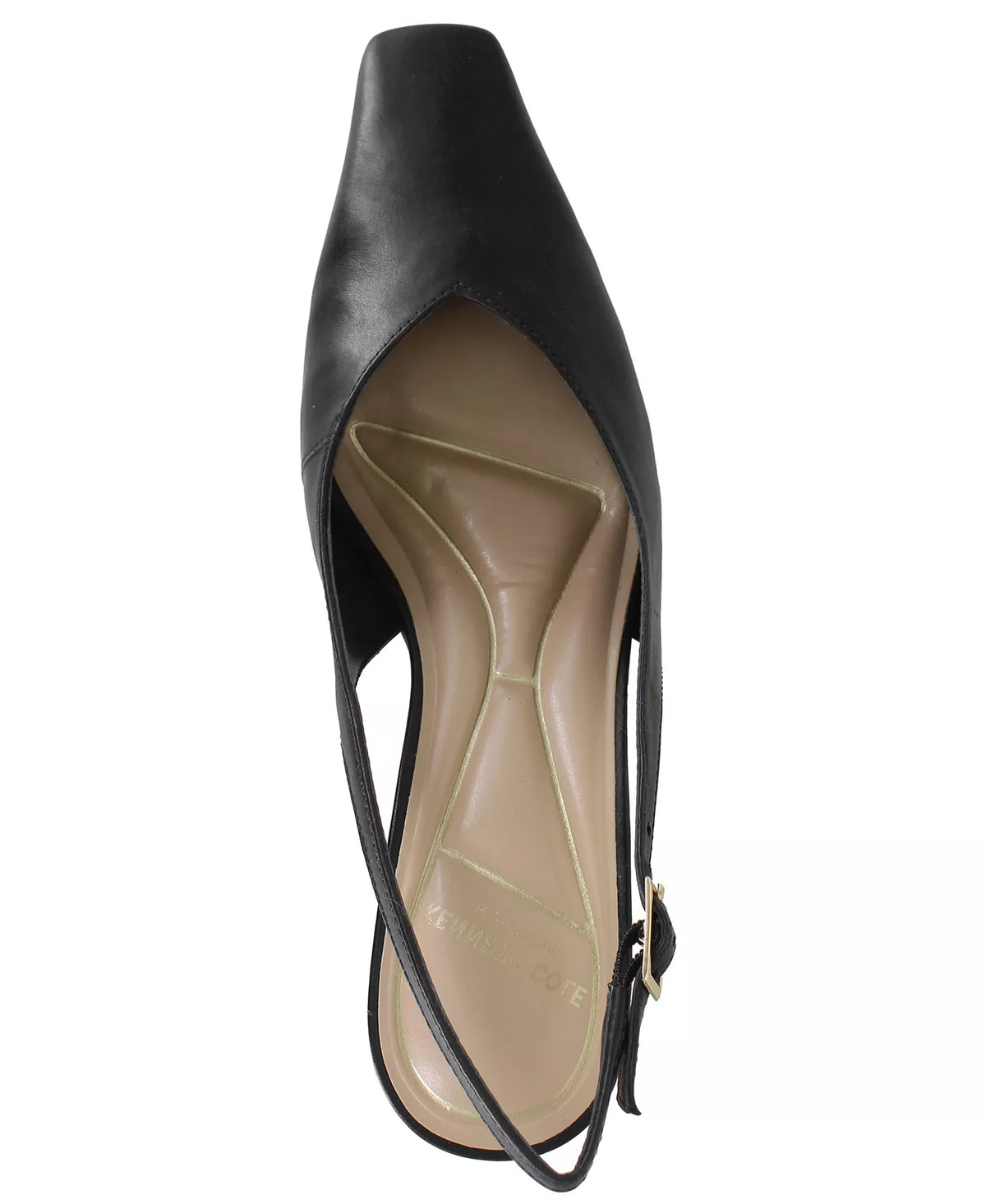 Kenneth Cole New York Women's Meilani Square Toe Slingback Pumps  Black Size 7.5
