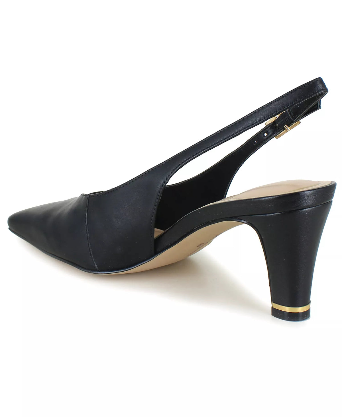 Kenneth Cole New York Women's Meilani Square Toe Slingback Pumps  Black Size 7.5