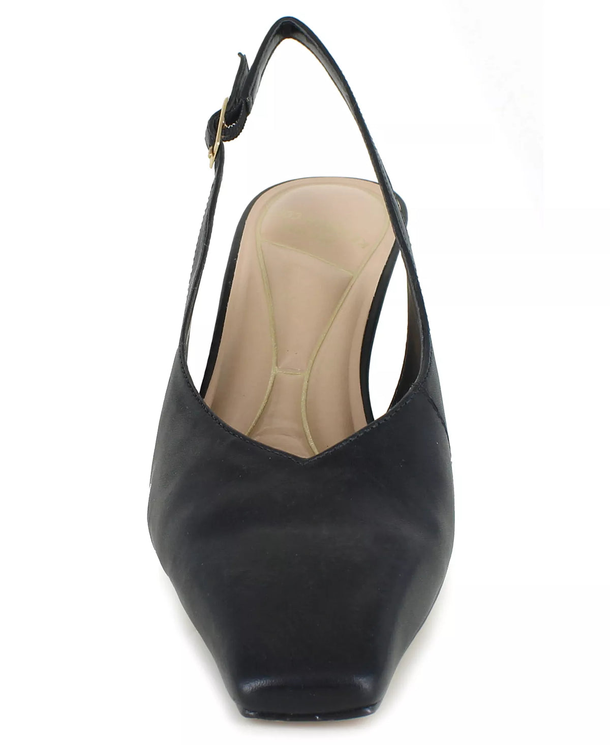 Kenneth Cole New York Women's Meilani Square Toe Slingback Pumps  Black Size 7.5