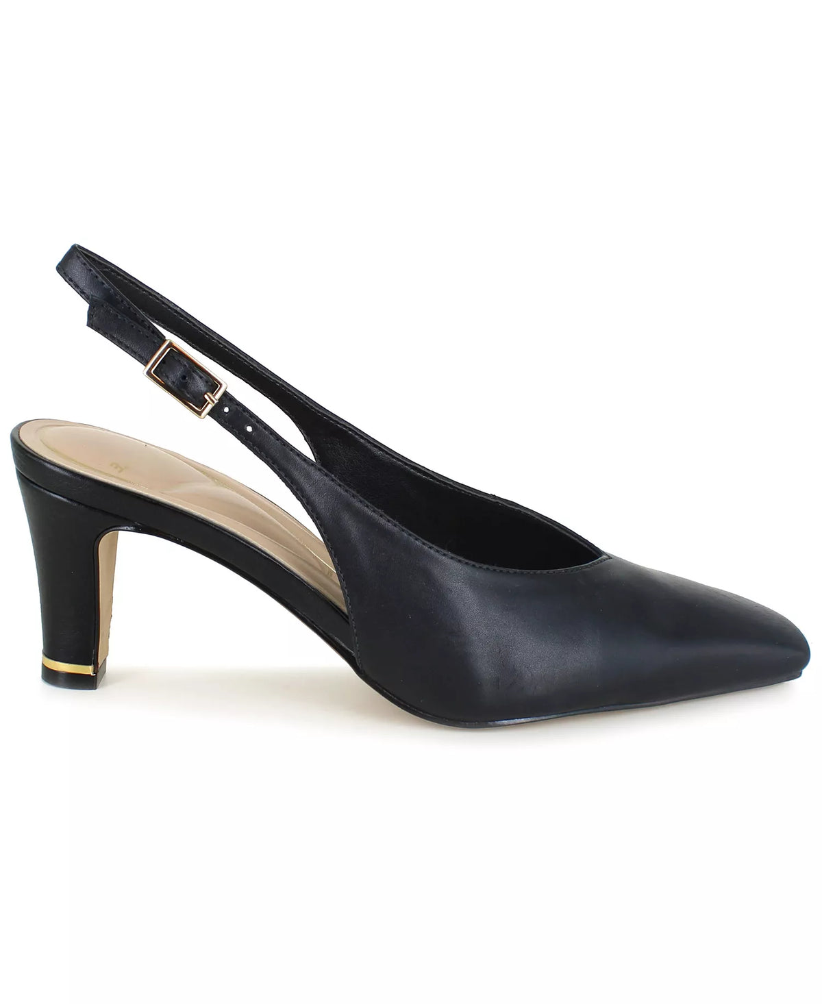 Kenneth Cole New York Women's Meilani Square Toe Slingback Pumps  Black Size 7.5