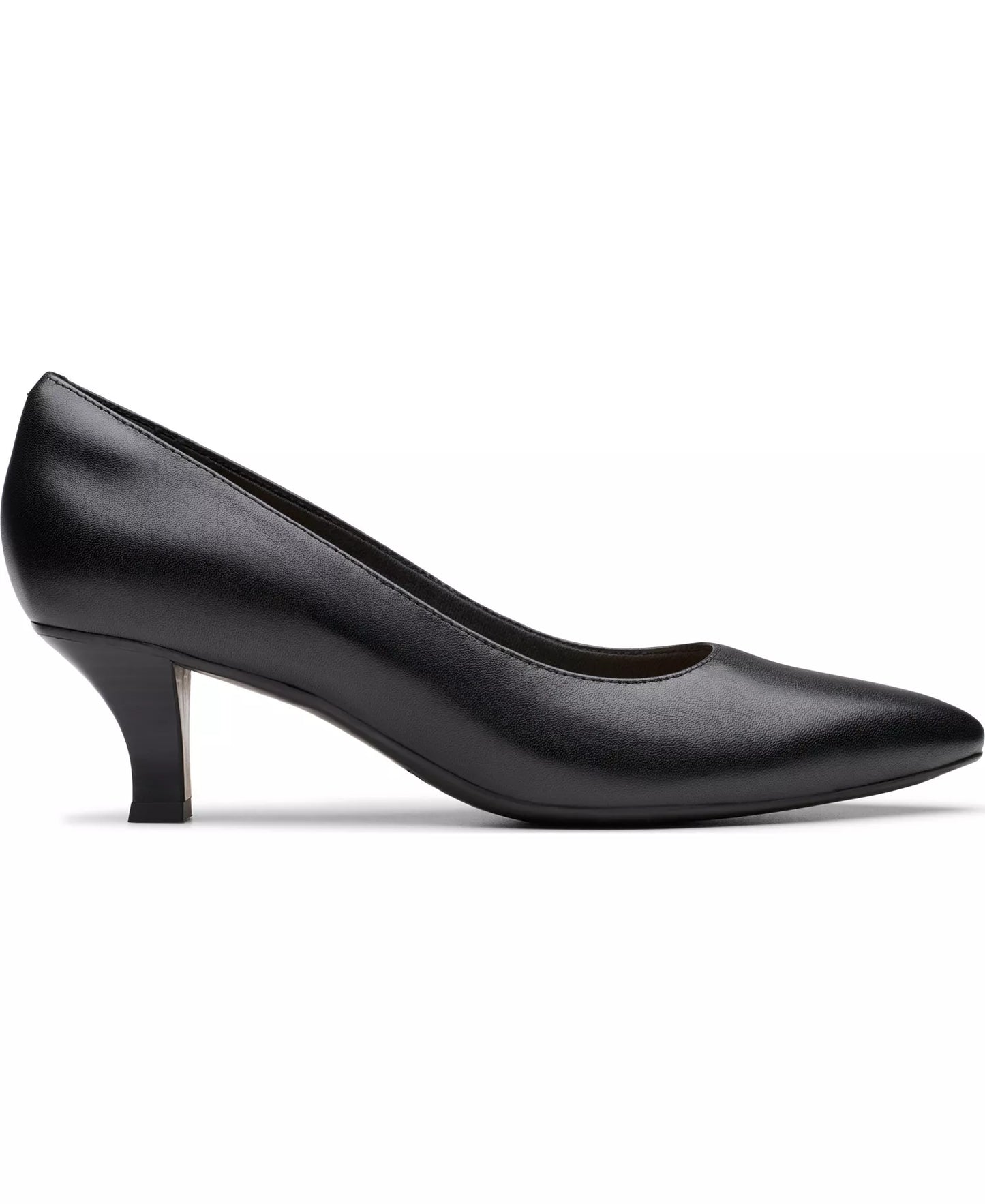 Clarks Women's Kepley Vine Pumps  Black Leather Size 8