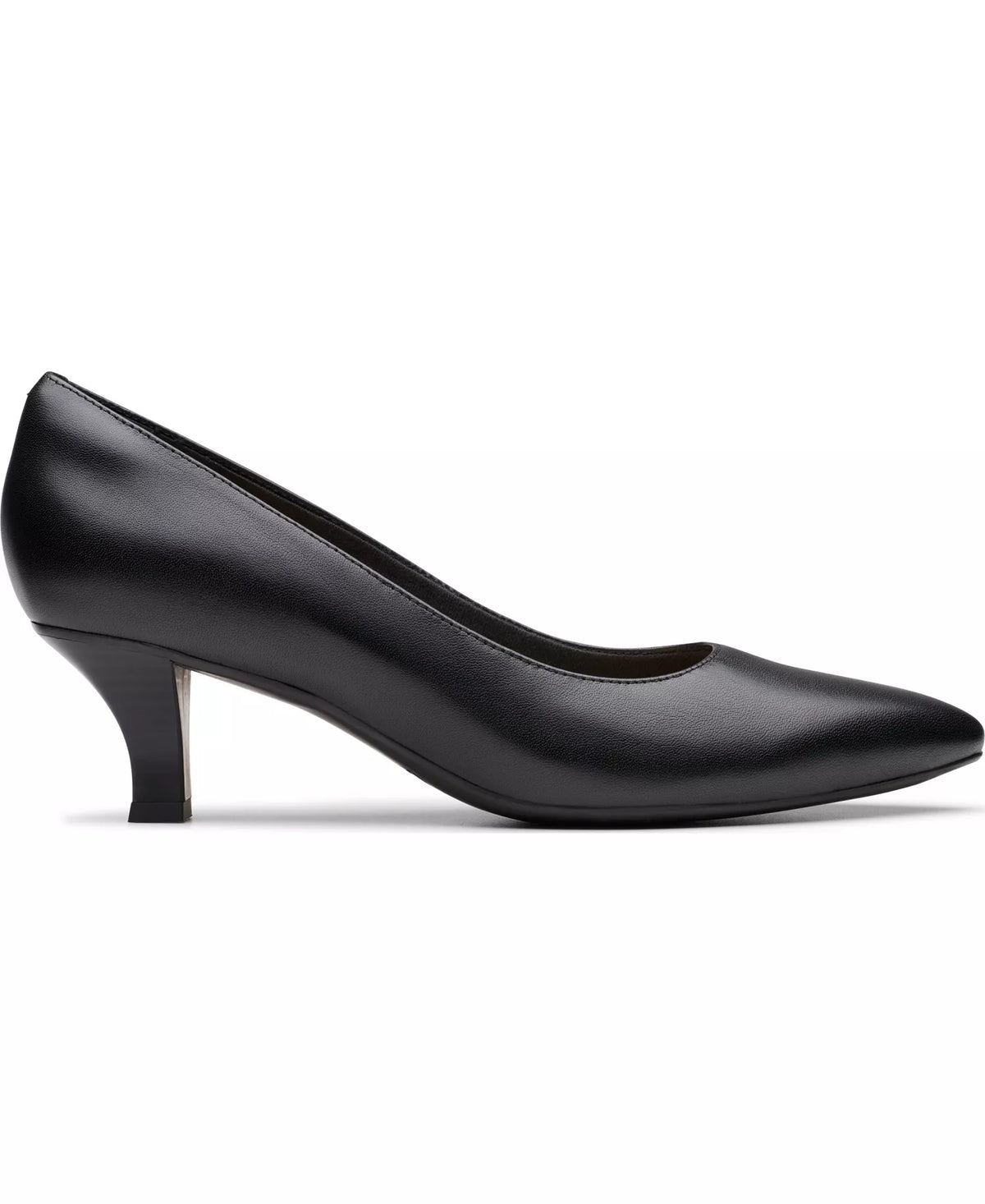 Clarks Women's Kepley Vine Pumps  Black Leather Size 8