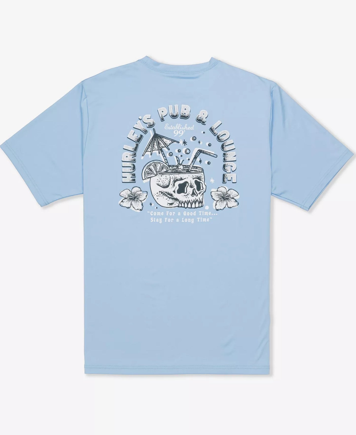 Hurley Men's Hybrid Short Sleeve T-Shirt  Eifel Blue Size L