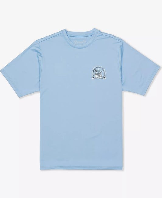 Hurley Men's Hybrid Short Sleeve T-Shirt  Eifel Blue Size L