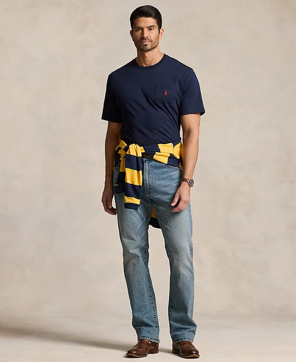 Polo Ralph Lauren Men's Big & Tall Crew-Neck Pocket T-Shirt  Ink Size XLT
