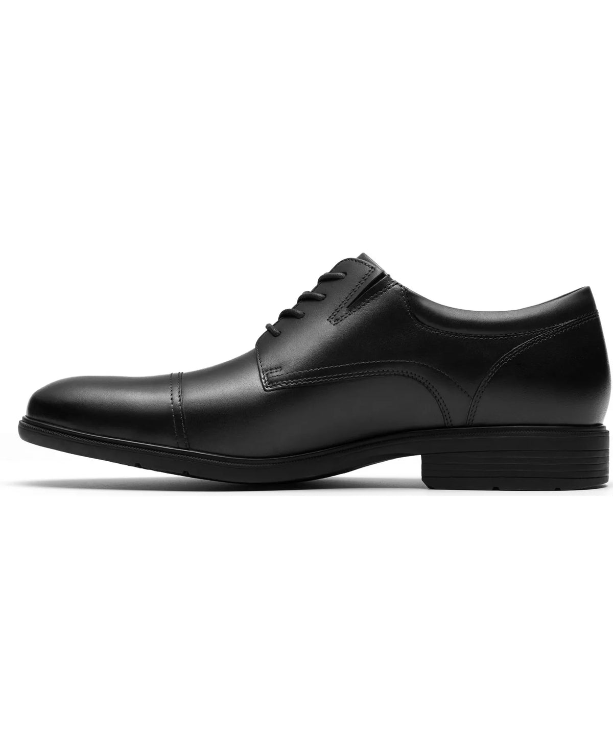 Clarks Men's Steadwell Cap Dress Shoes  Black Leather Size 8
