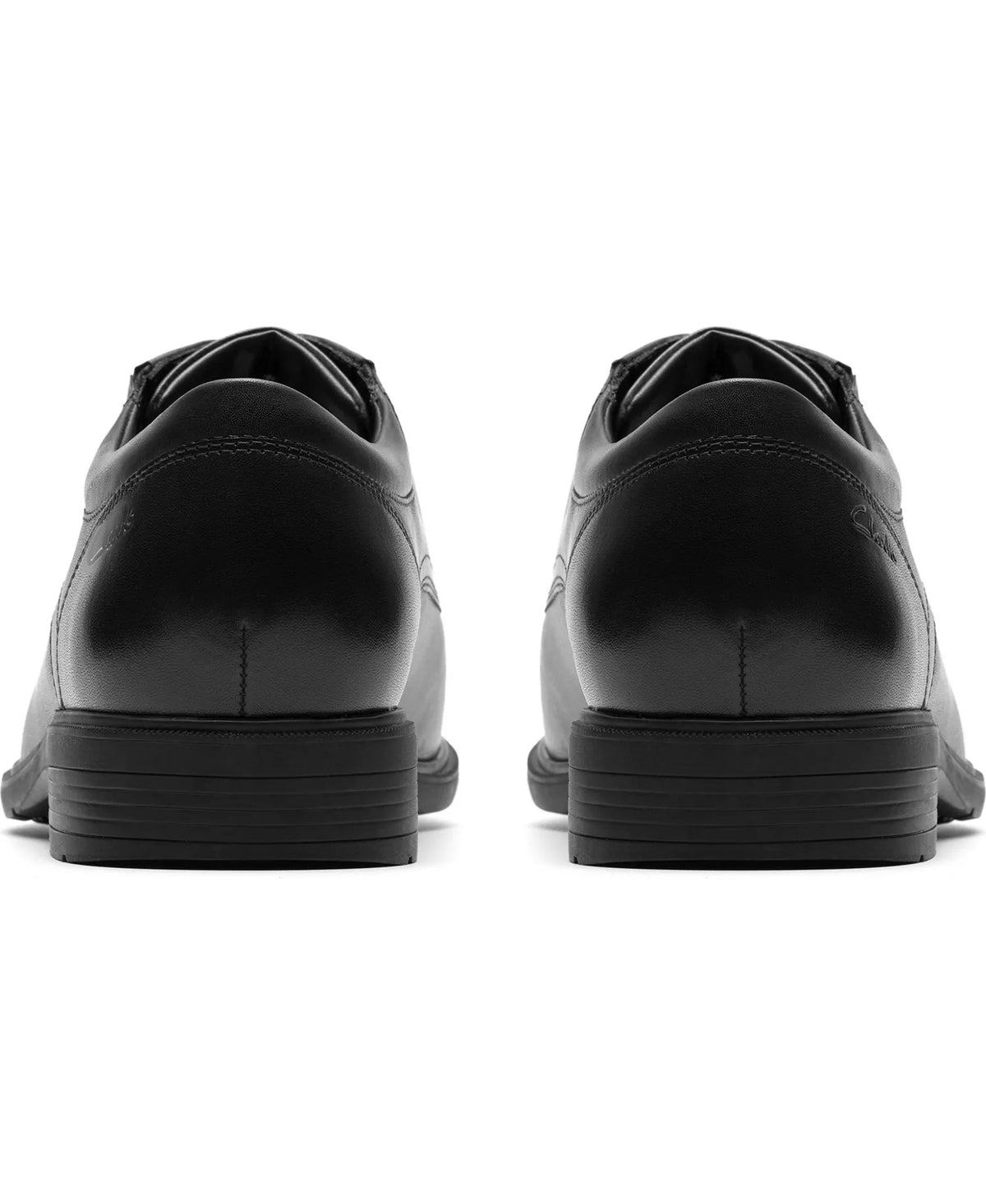 Clarks Men's Steadwell Cap Dress Shoes  Black Leather Size 8
