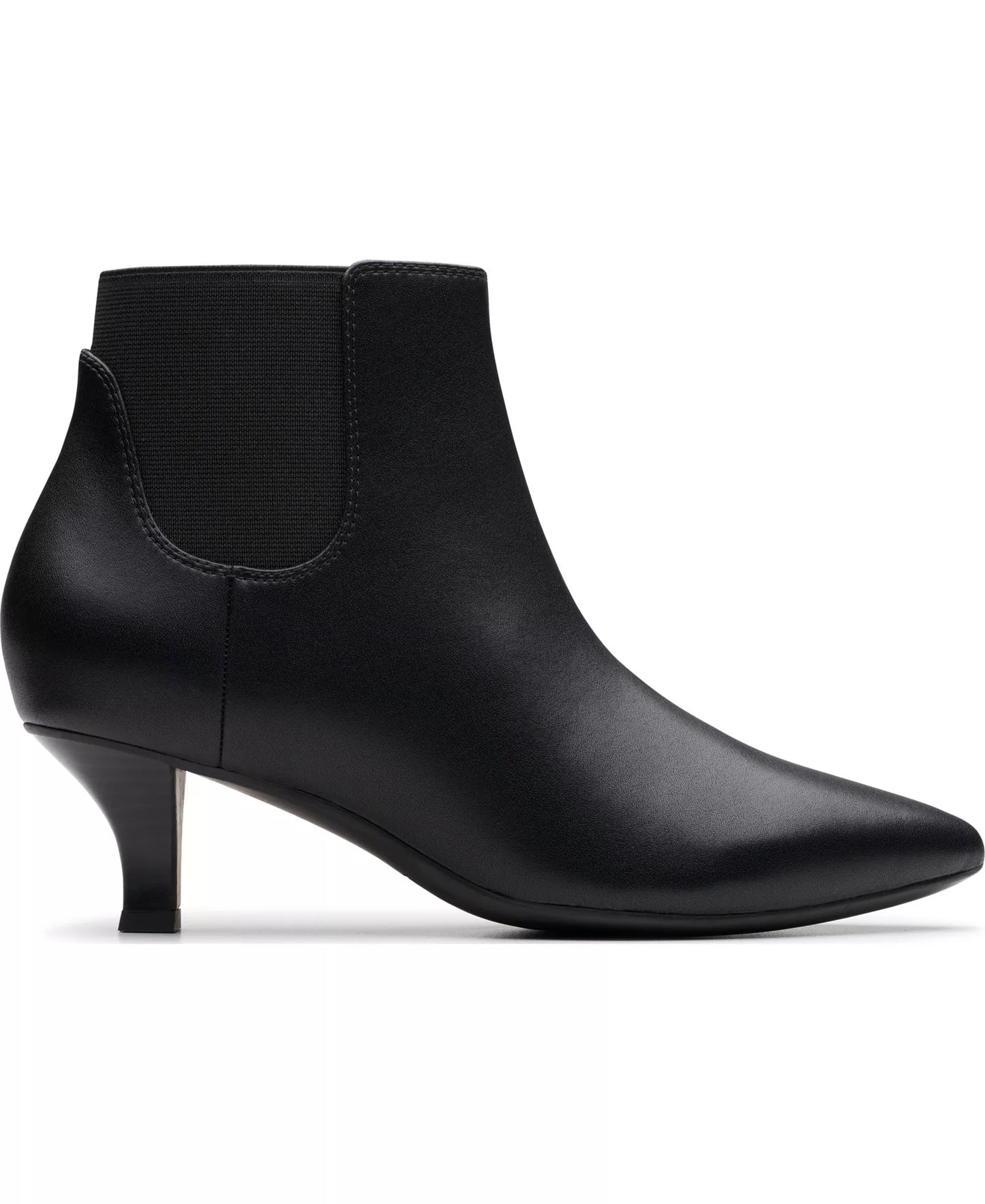 Clarks Women's Kepley Erin Booties   Black Leather Size 10