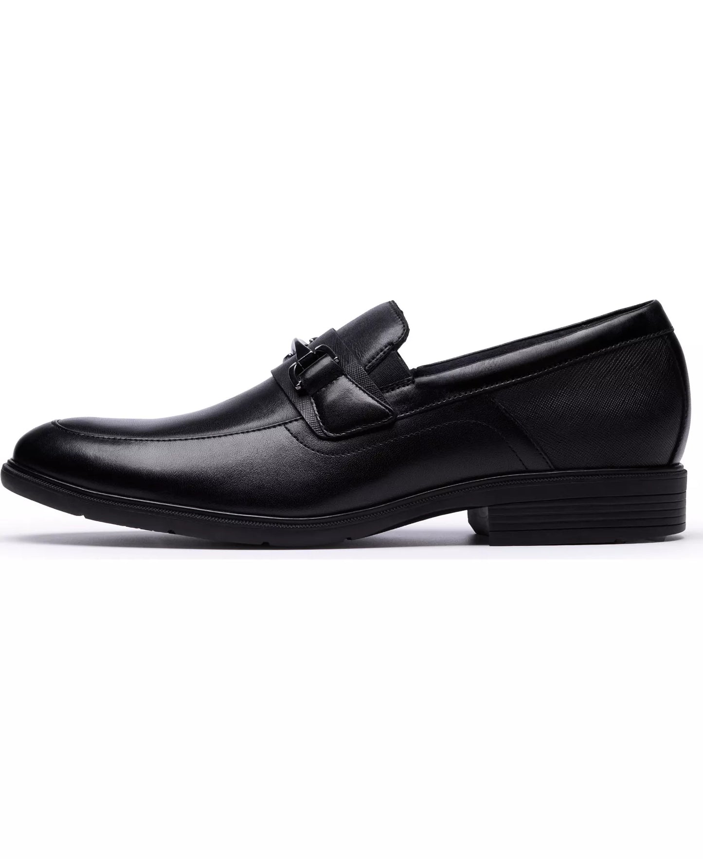 Clarks Men's Steadwell Bit Slip On Loafers  Black Leather Size 10.5