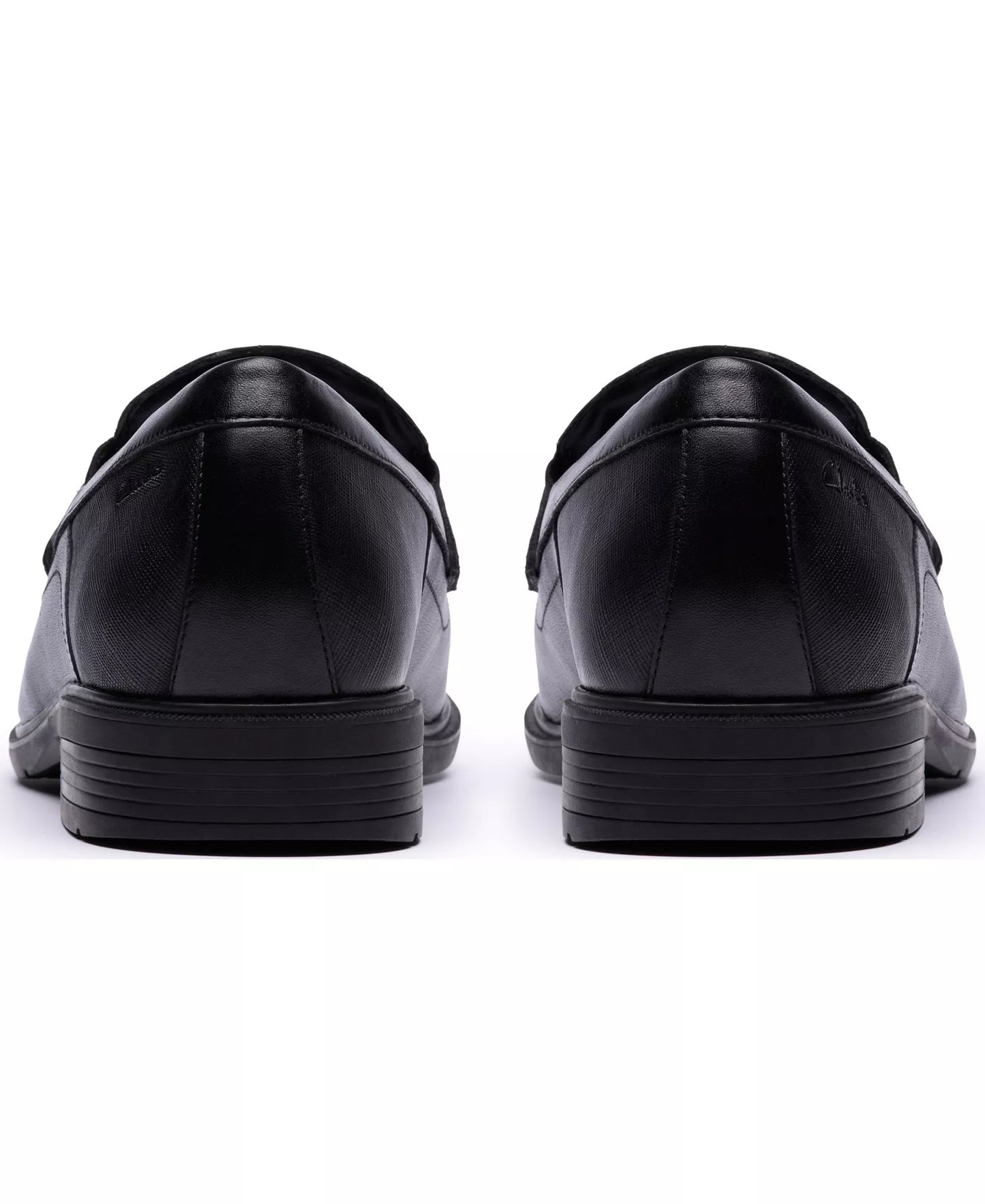 Clarks Men's Steadwell Bit Slip On Loafers  Black Leather Size 10.5