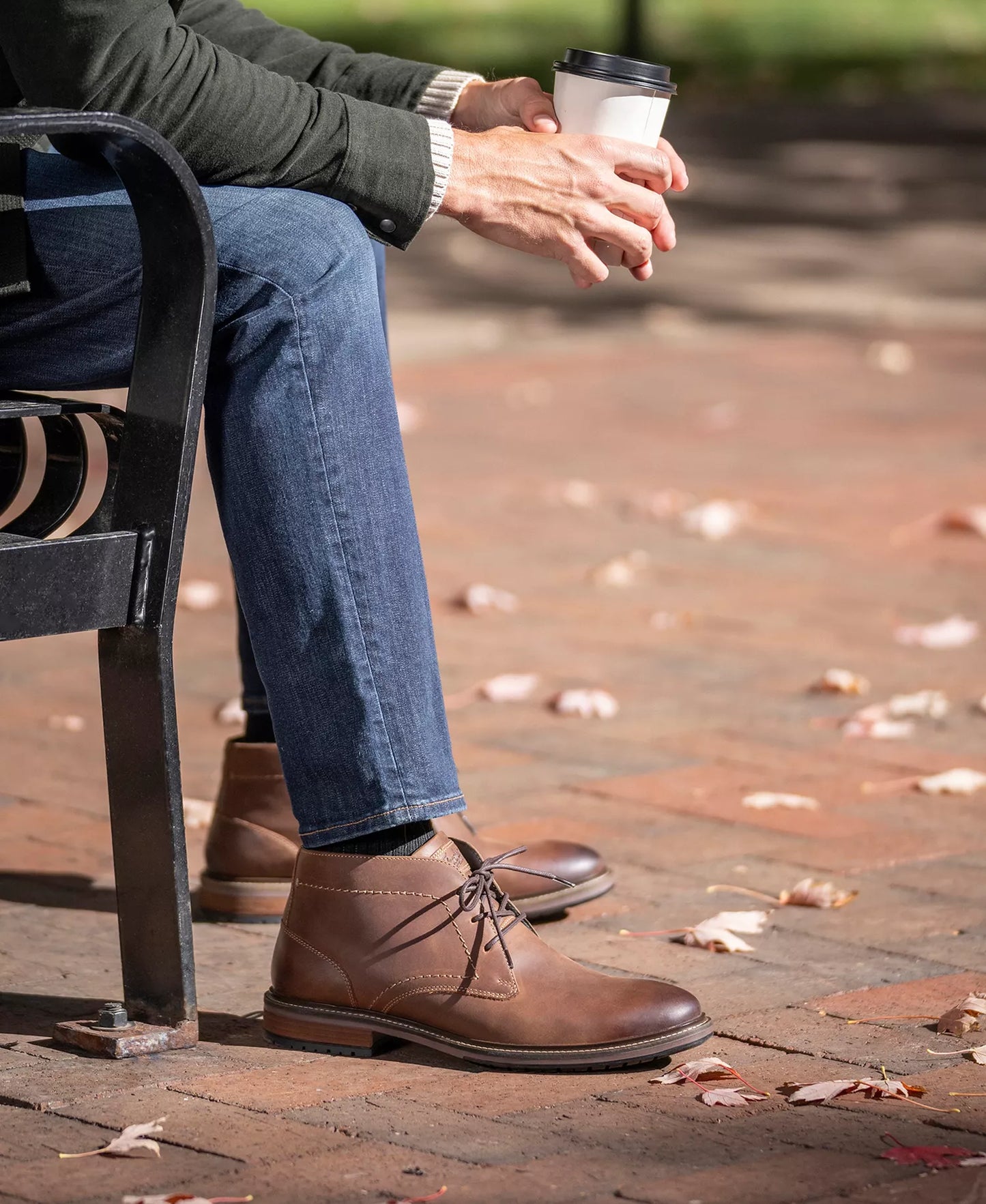 Florsheim Men's Forge Plain Toe Chukka Boots  Brown Size 9.5